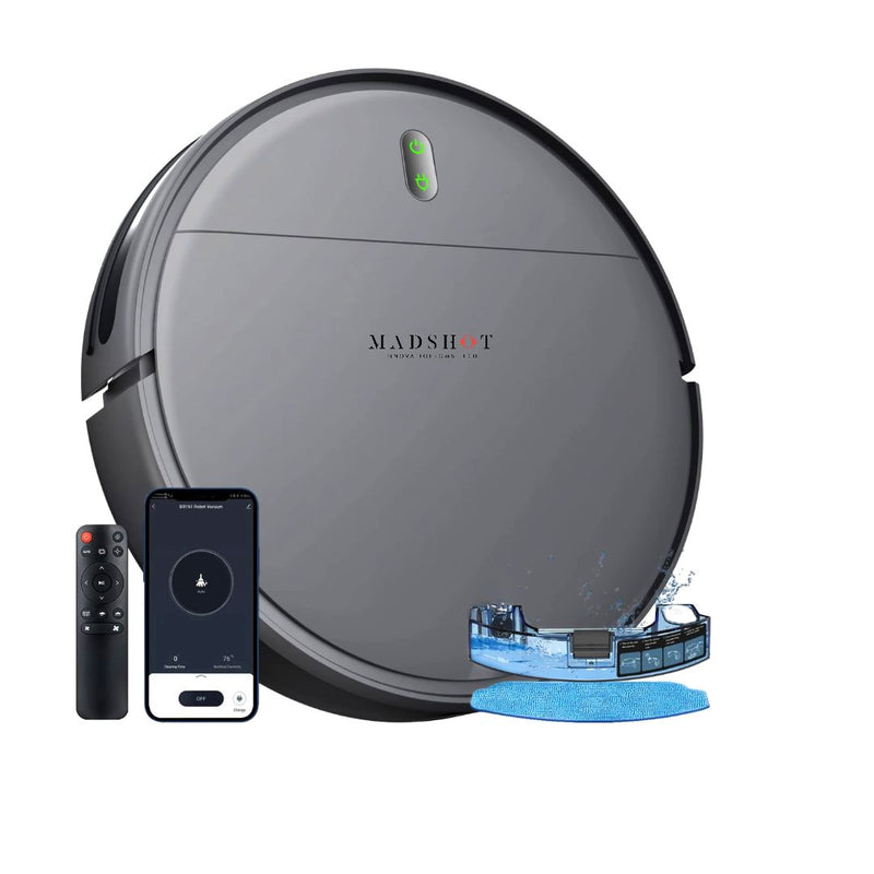 Pro Robot Vacuum and Mop Combo, Powerful 5000Pa Suction, AI-Powered Obstacle Recognition, Wifi/App/Alexa, Perfect for Pet Hair, Carpets