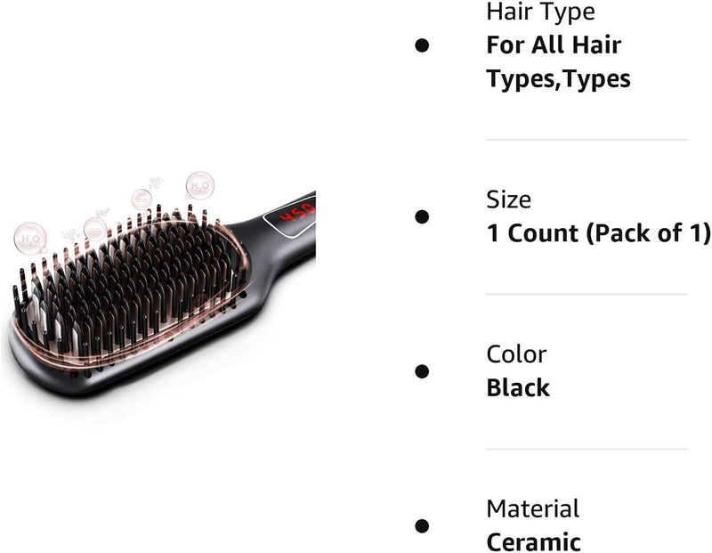 Ceramic Hot Hair Straightener Brush