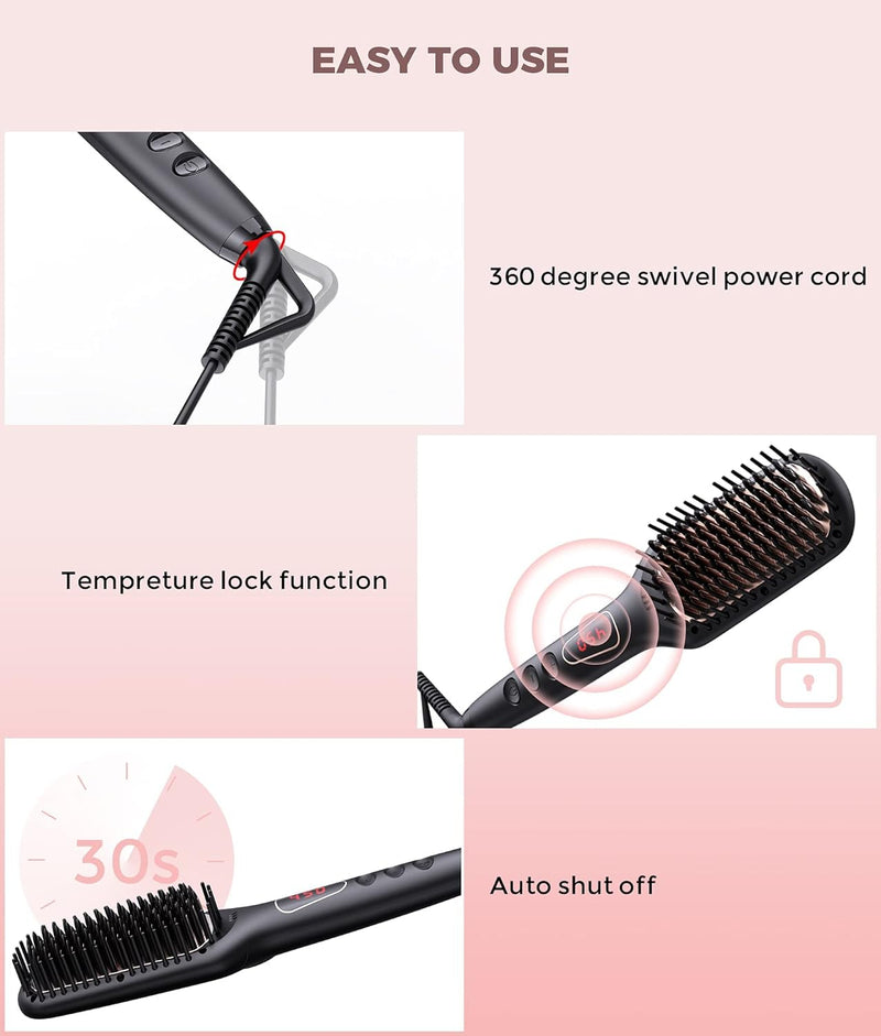 Ceramic Hot Hair Straightener Brush