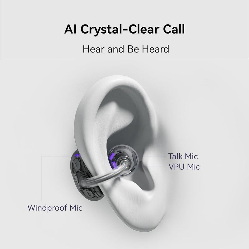 FreeClip, Feather-Light Wearing, Open-Ear Listening, AI Crystal-Clear Call, Long Battery Life, Dual-Device Connections