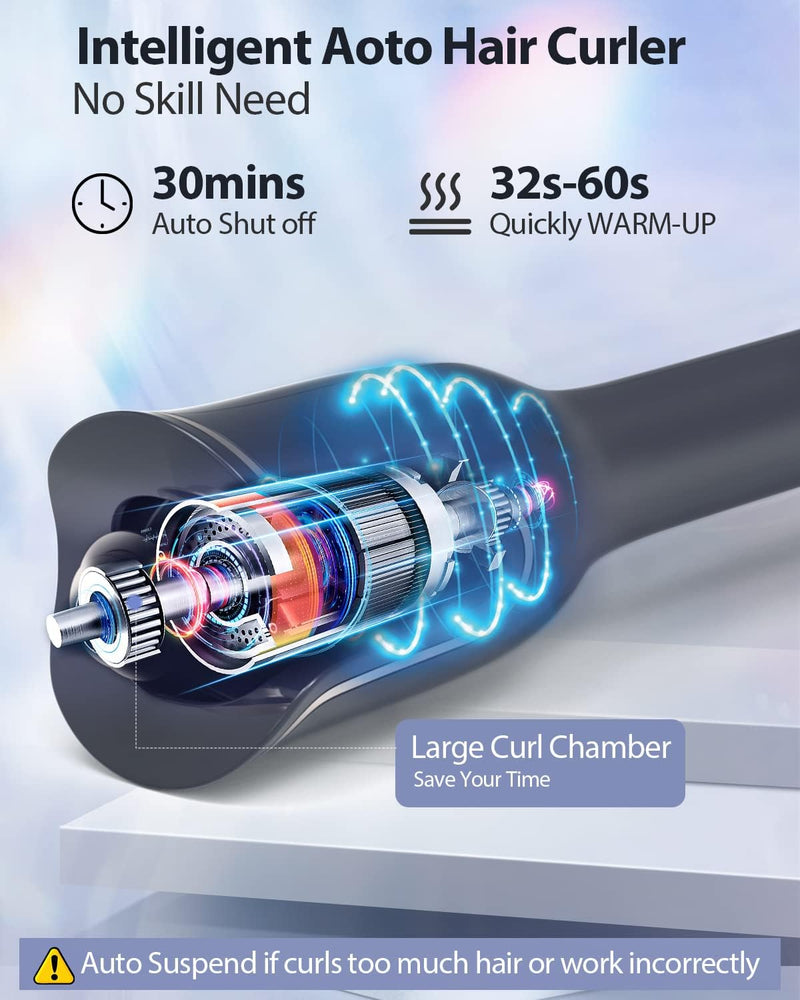 Effortless Waves™ Automatic Hair Curling Iron with Ionic Ceramic Barrel