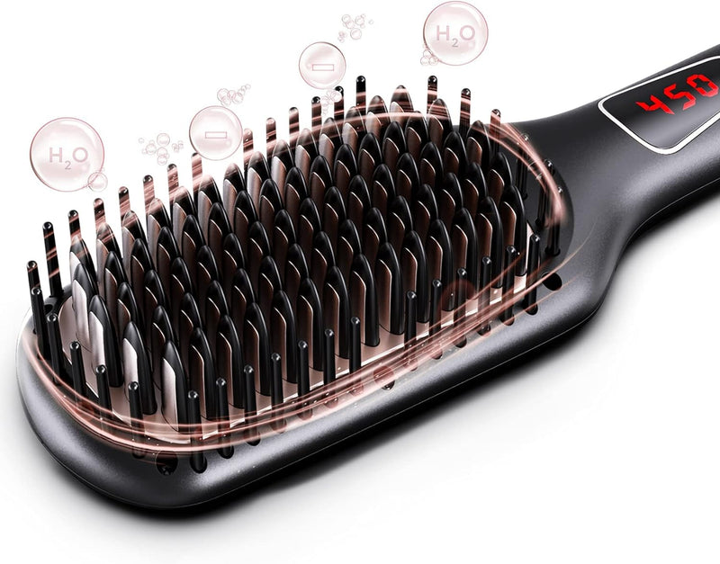 Ceramic Hot Hair Straightener Brush