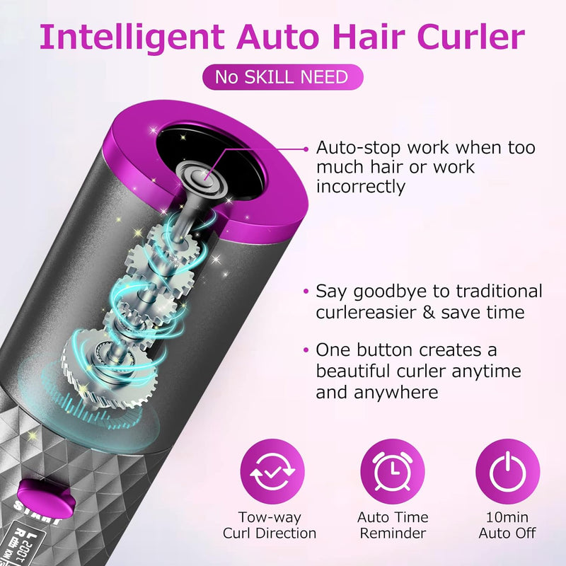 Automatic Curling Iron Cordless & Rechargeable