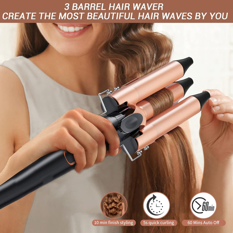 MadCurl™ 5-in-1 Interchangeable Barrel Hair Curling Wand Set