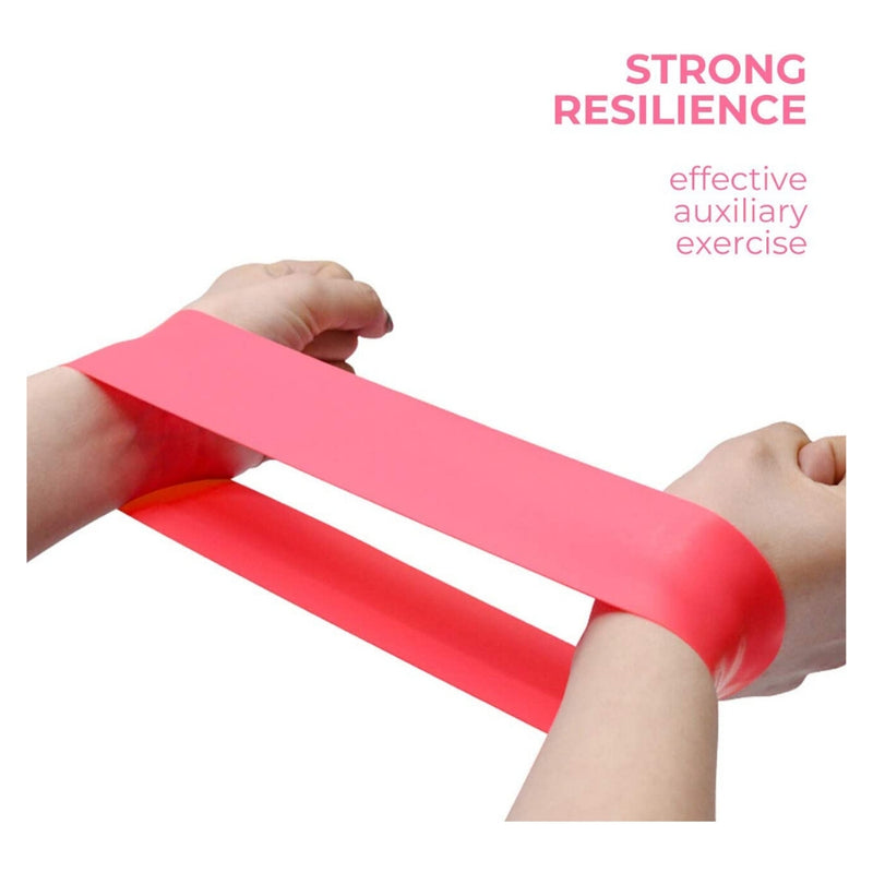 Latex Bands Résistance - 5 Bands Set - Exercise Workout Booty Bands for Legs and Butt At Home & Gym - By MadfitTraining Bands - Madshot