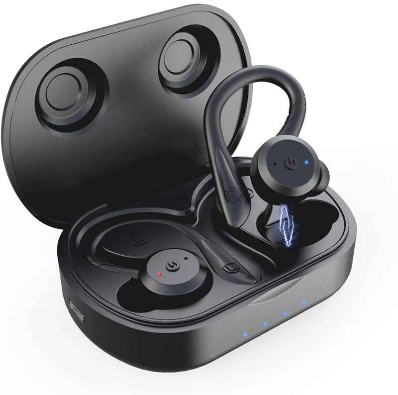 Bass Sound TWS EarBuds Over Ear Hook Sweatproof with Mic & Charging CaseEarphone - Madshot