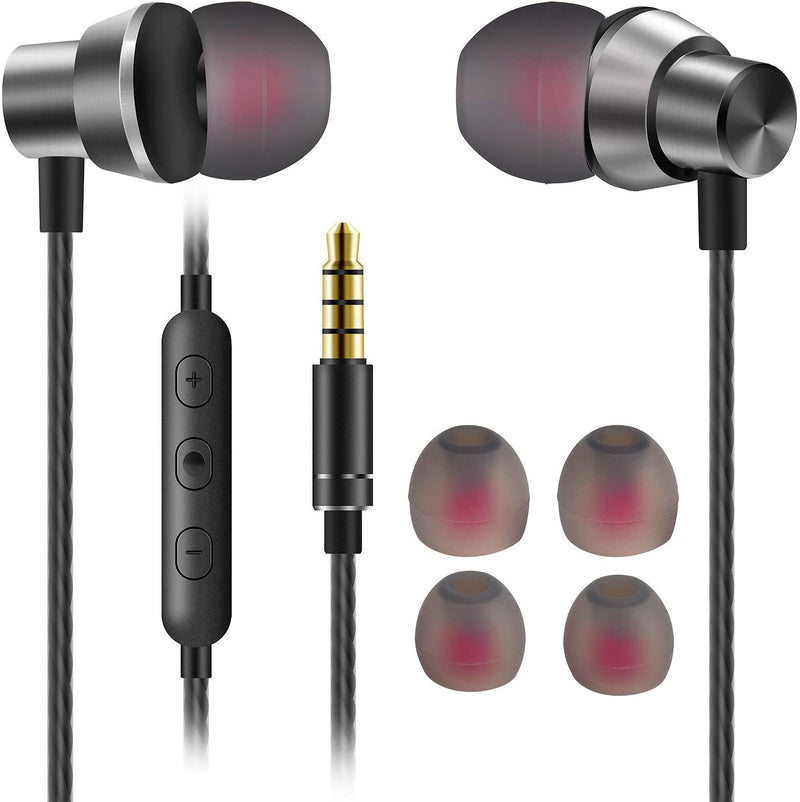 Earphones Noise Isolating in-Ear, Pure Sound and Powerful Bass with High Sensitivity Micro and Volume ControlEarphones & Headsets - Madshot