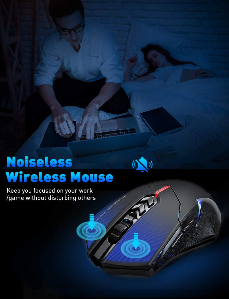 Madshot- Wireless Gaming Mouse Professional LED Optical Mice for Gamer AdjustableGAMING MOUSE - Madshot