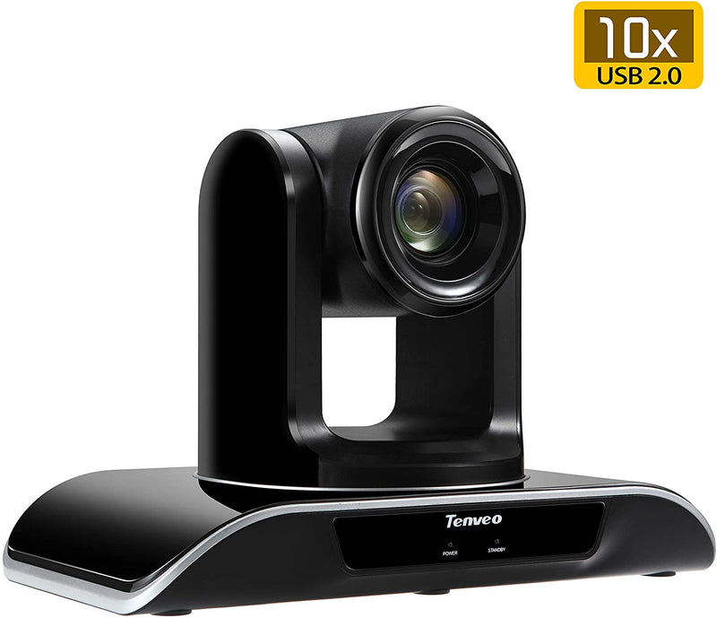 Video Conference Camera 10X Optical Zoom Full HD 1080p USB PTZ Camera for Business MeetingsAudio & Video Accessories Black - Madshot