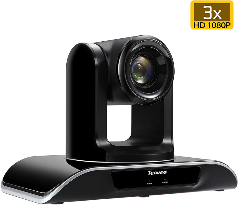 Conference Room Camera 3X Optical Zoom Full HD 1080p USB PTZ Video Conference Camera for Business MeetingsAudio & Video Accessories Black - Madshot