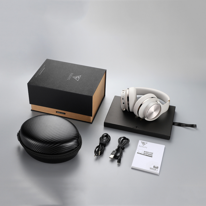 Hi-Fi Stereo Bass Wireless Headphones - Wireless Bluetooth Headphones Over Ear - DOQAUS 52 Hrs Foldable Headphones with 3 EQ ModesHeadphone - Madshot