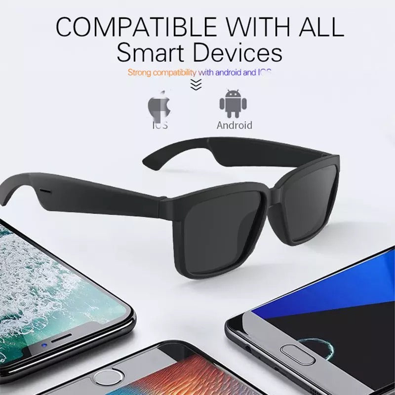 Audio Wireless - Sunglasses with Open Ear Headphones - Frame Jazz M/L , with Bluetooth ConnectivityAudio Bluetooth Sunglasses - Madshot