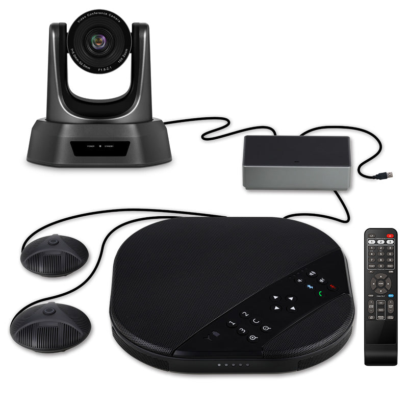 Group Video Conferencing Bundle with Expansion Mics for Big Meeting RoomsAudio & Video Accessories Black - Madshot